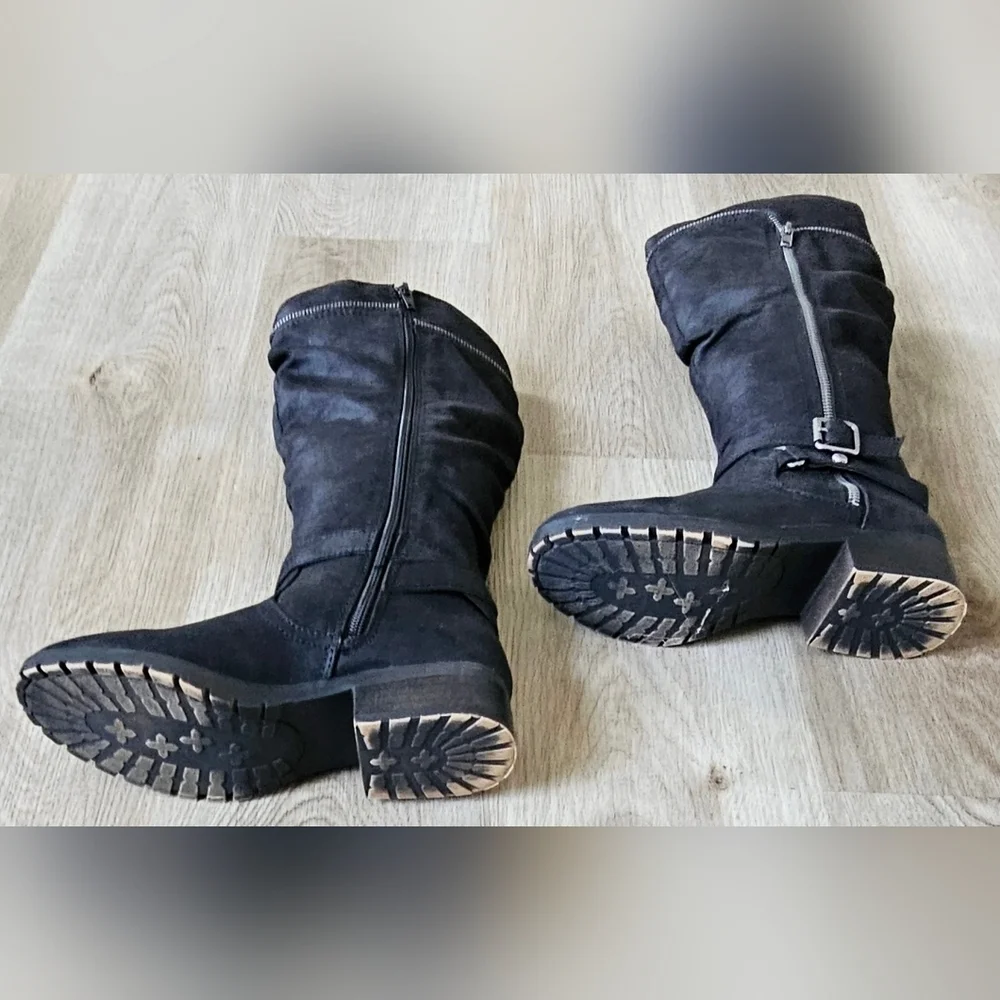 Size 7 Kohl's Stonecrop Black Knee-High Boots - Picture 6 of 8